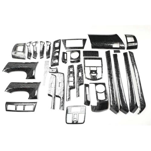 适用于右驾丰田普锐斯PRIUS ZVW40碳纤维桃木内饰贴 改装电动窗贴