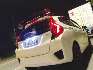 适用于飞度GK5高尔夫7波罗碳纤维JS改装 尾翼两厢车通用定风翼顶翼