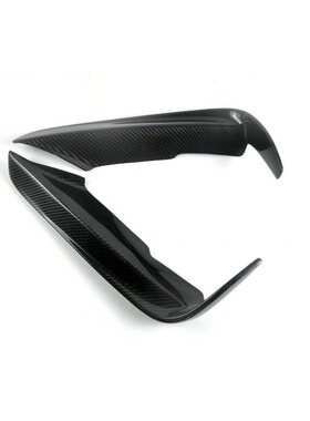 适用于12-18款宝马3系320 328 330F30 F35 MAD款碳纤风刀雾灯灯眉