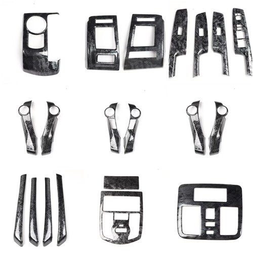 适用于丰田普锐斯PRIUS ZVW40碳纤维桃木内饰贴 改装中控排挡贴