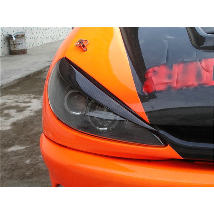 适用于碳纤维改装灯眉眼眉装饰条