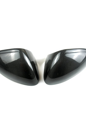 适用于13-16款cayman Boxster 911 991碳纤维后视镜罩倒车镜壳