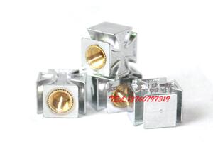 银色十字架个性改装轮胎气门嘴帽 通用气门帽 创意气嘴盖　气门芯