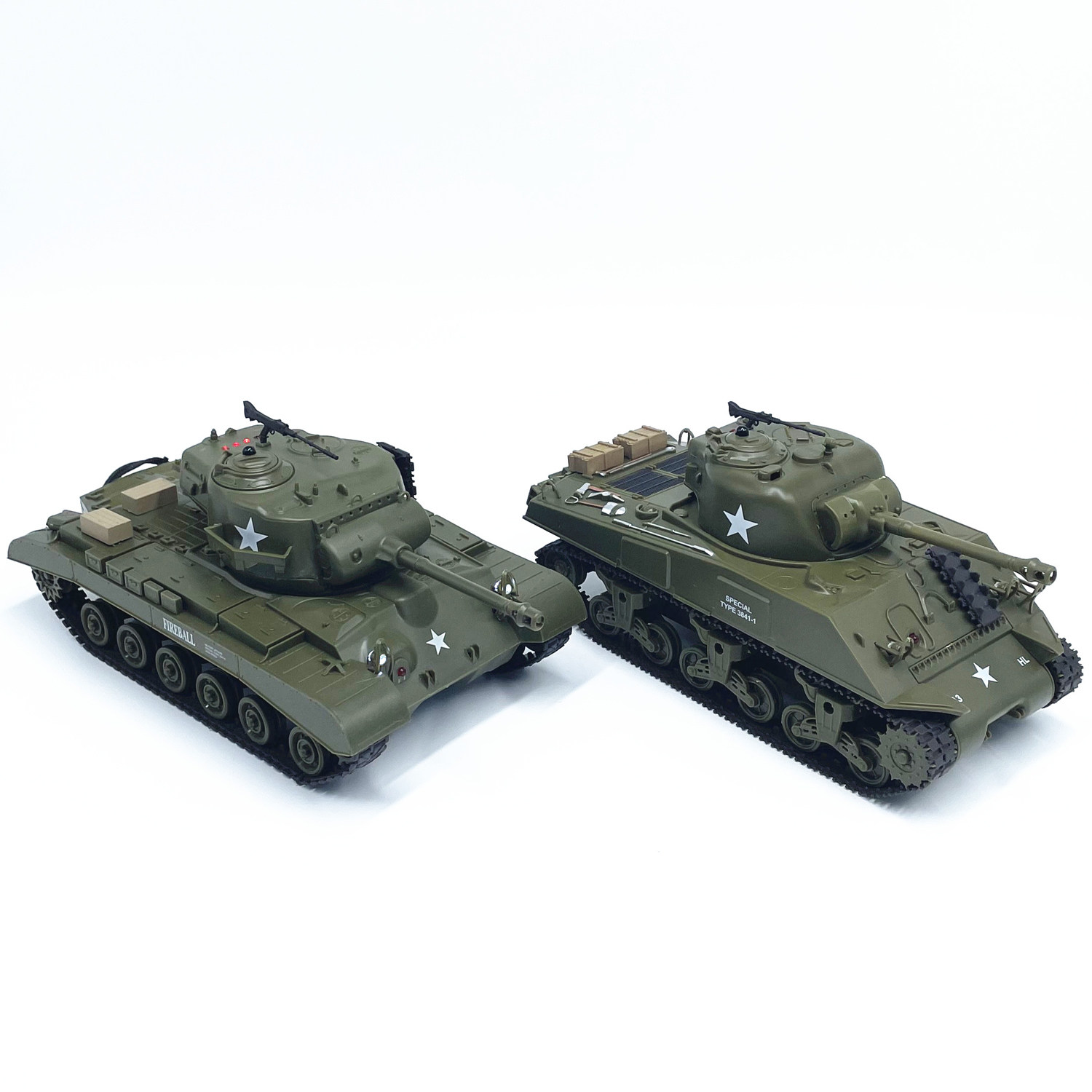 PERSHING M26 SHERMAN M4 HENGLONG 원격 제어 탱크 시뮬레이션 모델 어린이 장난감 선물 적외선 전투