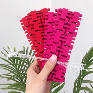 糊涂娘娘迷你长条喜字备婚喜字条婚房挂件装饰场景布置盆栽装饰喜