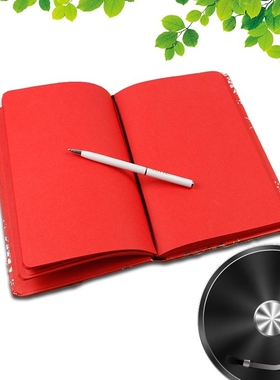 繁华烙印红色内页日记本彩色内页笔记本复古个性笔记本子学生文具