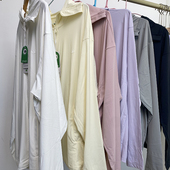 防晒衣原纱冰丝薄外套宽松upf130防紫外线女装 姑娘25夏季 女士大码