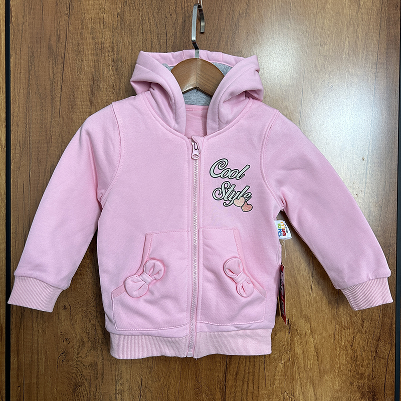 加厚冬季连帽中小童棉袄