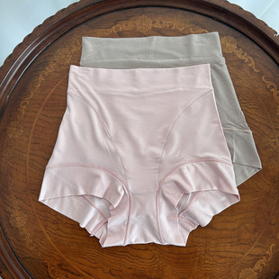 兰精莫代尔高腰收腹裤 平角裤 超内衣 修身 慕家剩余面料天丝女士内裤