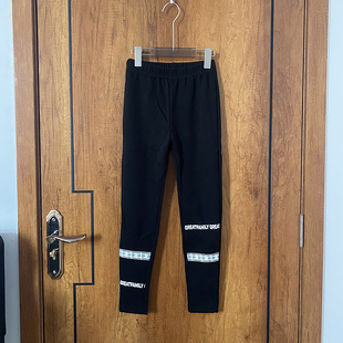 加绒打底裤 长裤 百搭时尚 原包装 165码 薄绒修身 140 乐家大童秋季