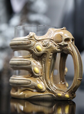 HR Giger 异形之父吉格尔齐格风格 异形alien 杯套 笔筒 杯子杯托