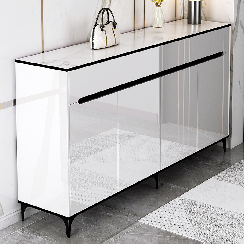 入户门鞋柜家用门口大容量玄关柜2022新款轻奢收纳简易储物柜鞋架