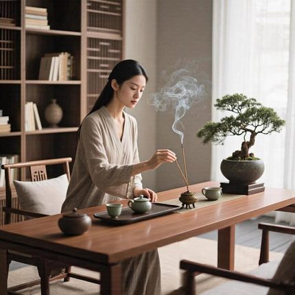 新中式实木茶桌椅组合小型家用2025新款禅意茶台茶几阳台泡茶桌子