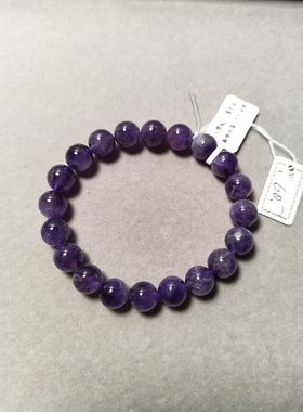 一图一物11mm福利特惠天然乌拉圭紫水晶原始原矿颜色深紫色泽纯正