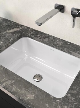 德国卡德维KALDEWEI CAYONO卡月诺钢瓷釉面盆台下盆3190白色方形