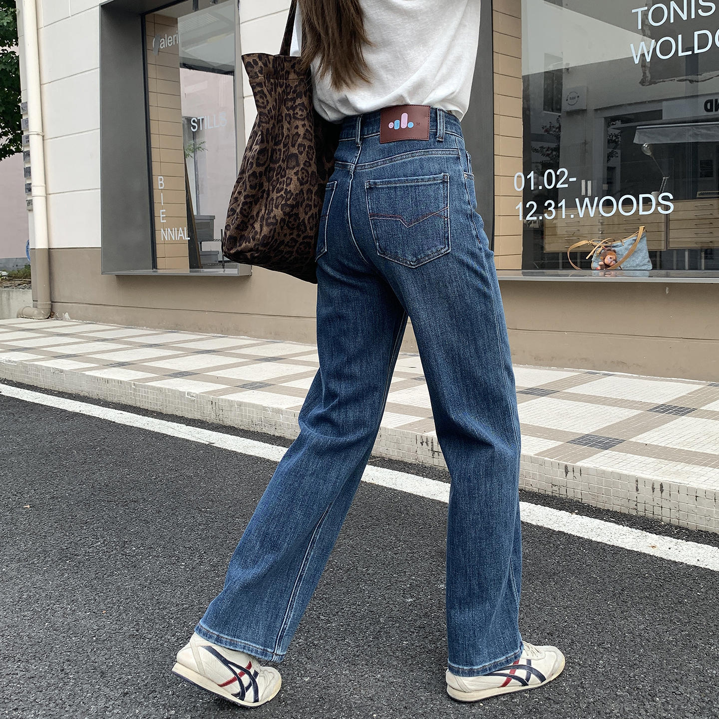 必入不挑人~小个子窄版牛仔裤女秋季2025新款高腰直筒显瘦阔腿裤