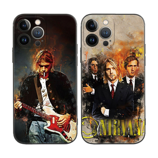 Nirvana摇滚歌手Kurt纪念柯本适用iPhone13苹果12ProMAX手机壳11