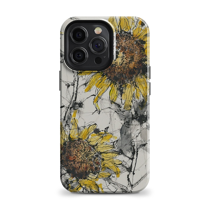 美艺术生传统水墨画水彩向日葵适用iPhone17 ProMax/air 16 plus苹果15Pro手机壳14防摔13保护套华为荣耀小米