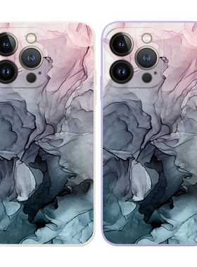 ins创意美术艺术生冷淡风流动液态灰色纹理抽象文艺油画适用iPhone 14苹果13ProMAX手机壳12/11华为OPPO小米