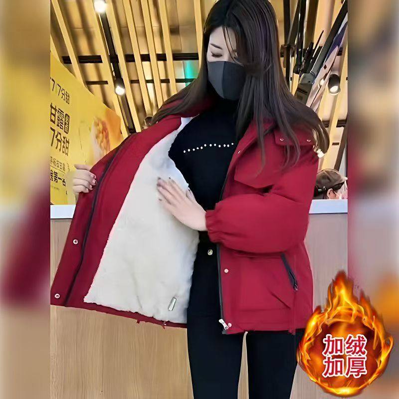 棉服外套BLANK加绒夹克连帽棉衣冲锋衣时尚