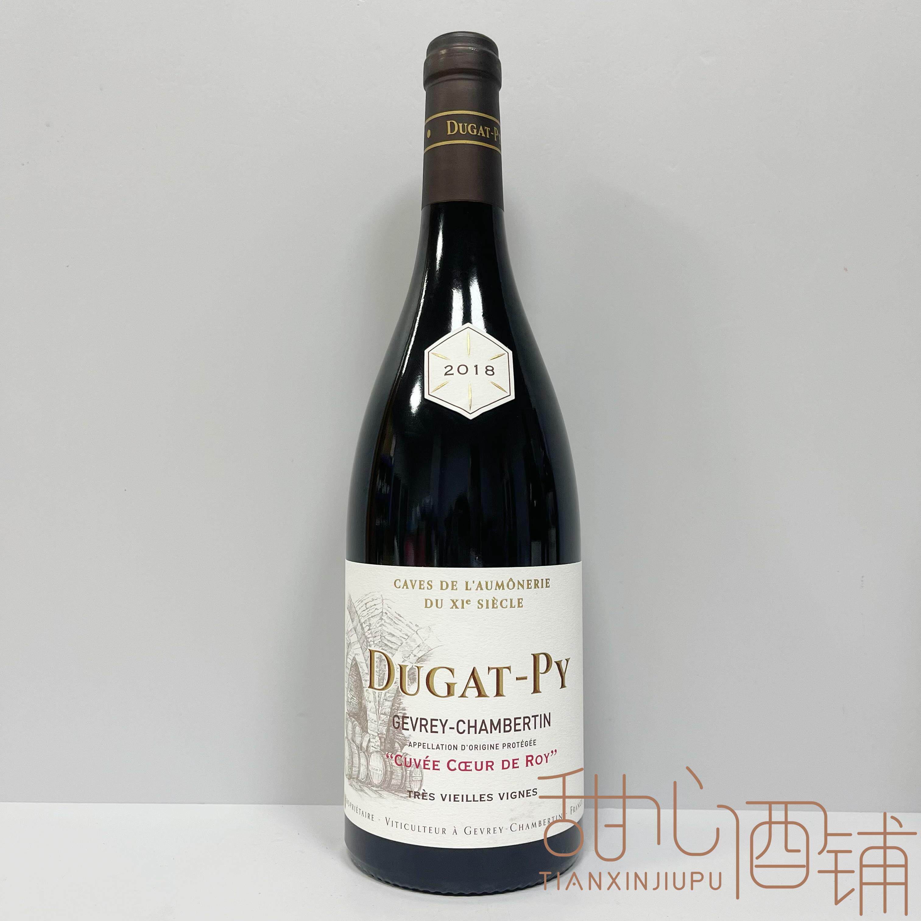 杜加酒庄 罗伊之心 热夫雷-香贝丹村老藤红葡萄酒Dugat-Py2018年