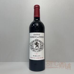 法国原瓶 波尔多 德达蒙侯爵庄园红葡萄酒 Chateau Marquis 2020