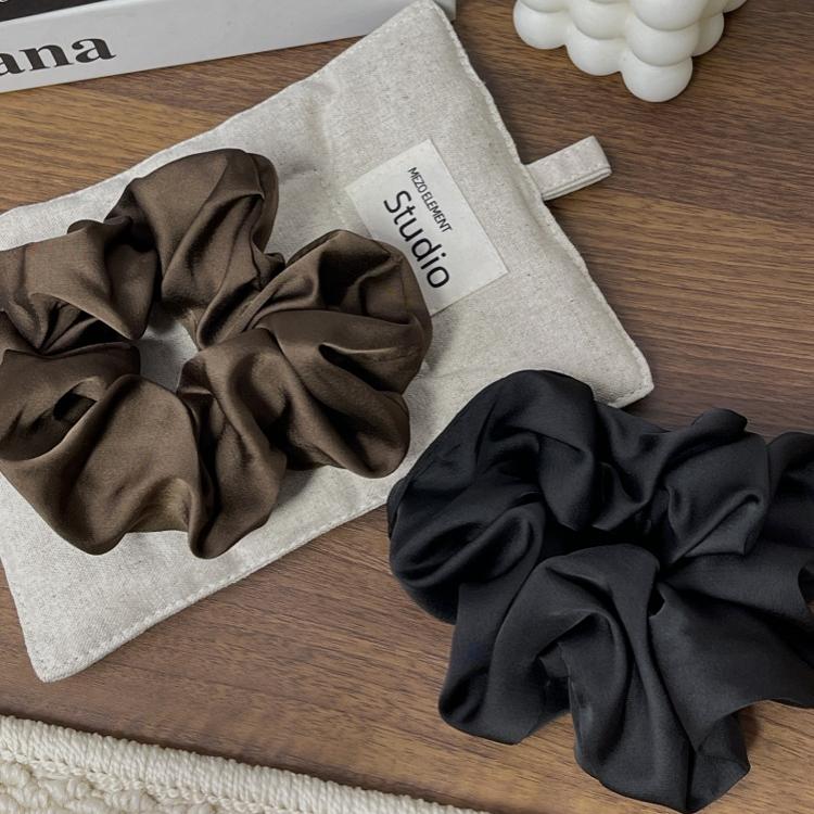 重磅真丝大肠发圈高级感头花扎头皮筋发饰头饰新款发绳