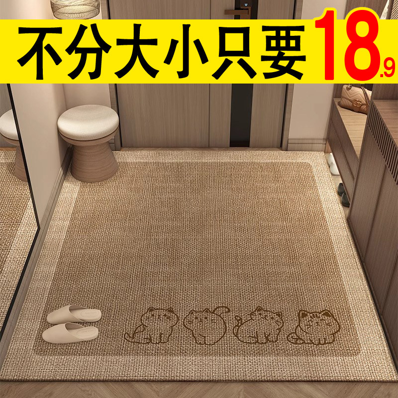 进门地垫2025新款入户可擦免洗门垫高级感可裁剪脚垫大门口玄关垫