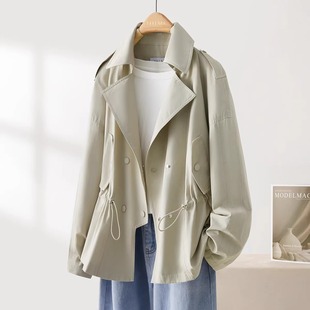 短款 奥莱新款 上衣春秋薄款 新款 外套女 专柜夹克风衣女士2025秋季
