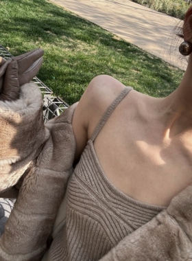 nczz《板栗苏打》 羊毛针织背心吊带