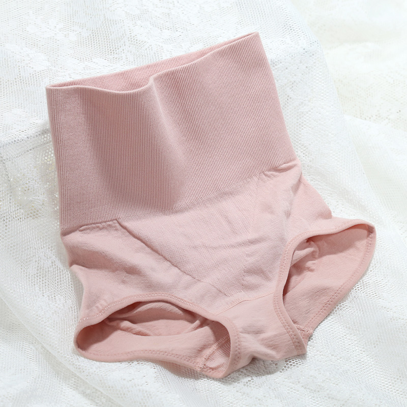 双层高腰收腹内裤产后厚舒适不勒