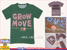 2019限量版夏装女装日本rough 小猪 可爱卡通绿色短袖T恤时尚