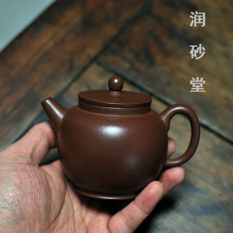 润砂堂具巨轮珠壶正宗手磨黄龙山原矿底槽青泥非茶香记(仅展示）