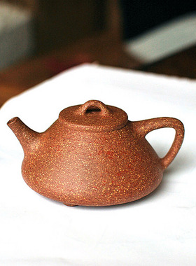 特惠Q7 全品石瓢壶 原矿桃花段泥 某工艺师底款 放漏的 不包邮