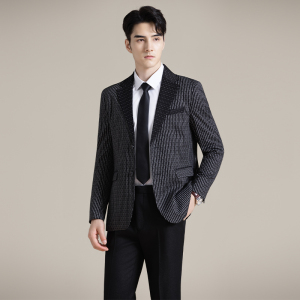 韩版修身西服时尚休闲撞色西装外套DX52-P148图片
