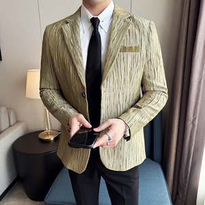 阳离子人丝时尚休闲西服韩版修身西装外套DX41-P155，男装西服套装，星座1606-1