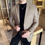 韩版修身西服华夫格时尚休闲西装外套DX47-P148，男装西服套装，星座1606-1