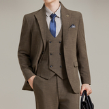 男士立领商务休闲西服韩版修身竹节纹西装套装2528-P285，男装西服套装，星座1606-1