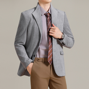 男士韩版修身西服新中式立领时尚休闲西装外套DX65-P148图片