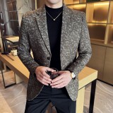 男士韩版修身西服时尚提花西装外套DX53-P148，男装西服套装，星座1606-1