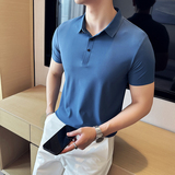夏季男士PLO衫冰丝无痕高弹上衣男短袖1199-P38，男装T恤，星座1606-1