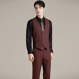 简约韩版修身西装马甲套MJT2511-P130，男装西服套装，星座1606-1