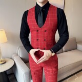 婚礼商务韩版修身西装马甲套MJT2520-P135，男装西服套装，星座1606-1