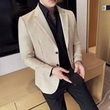 亮丝千鸟格两粒扣西服商务休闲西装外套DX39-P155，男装西服套装，星座1606-1