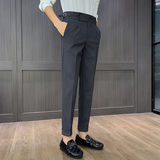 那不勒斯高腰垂感直筒裤细条纹休闲西裤XK005-P78,男装西裤,星座1606-1, 那不勒斯高腰垂感直筒裤细条纹休闲西裤XK005-P78,男装西裤,星座1606-1,