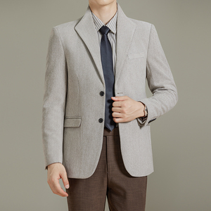 男士韩版修身西服新中式立领时尚休闲西装外套DX65-P148图片