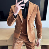 雪尼尔拼皮时尚潮流西服撞色拼接西装SJT2419-P280，男装西服套装，星座1606-1