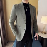 莱赛尔羊毛西服时尚休闲西装外套男士韩版修身高定西装DX72-P168，男装西服套装，星座1606-1