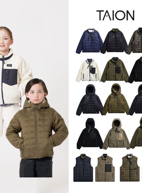 现货 日本 Taion 25AW 秋冬儿童保暖轻巧羽绒服双面可穿 成人亲子
