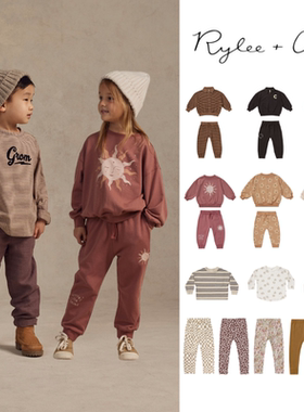 现货 rylee and cru 23aw秋冬儿童潮型T恤 卫衣裤 针织上衣长裤子